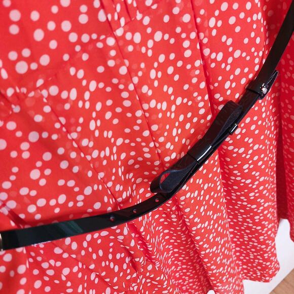 Anthropologie Hi There by Karen Walker Polka Dot Dress Anthropologie 14 Retro - Picture 4 of 13
